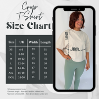 Load image into Gallery viewer, r.e.b.l Stone & Sage Crewneck 'Boxy Edit' Crop T-Shirt