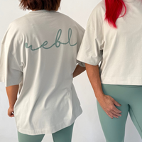Load image into Gallery viewer, r.e.b.l Stone & Sage Crewneck 'Boxy Edit' Long T-Shirt