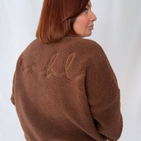 Load image into Gallery viewer, r.e.b.l Teddy Quarter Zip - Tiramisu

