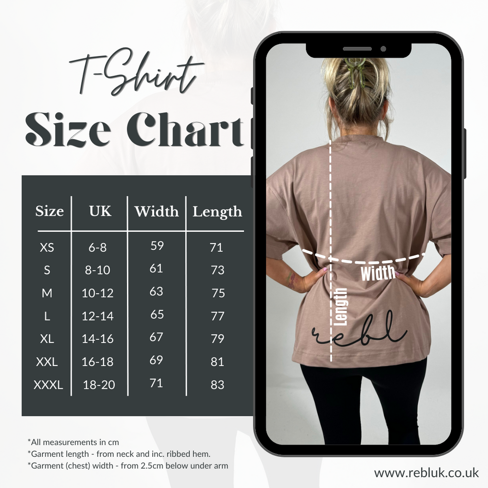 r.e.b.l Mocha Crewneck 'Boxy Edit' T-Shirt