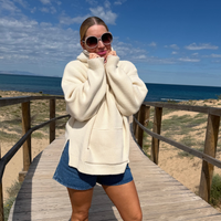 Load image into Gallery viewer, r.e.b.l Knit Hoodie in Stone
