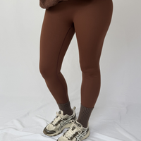 Load image into Gallery viewer, ButterSilk r.e.b.l Tiramisu with Stone Logo High Waisted Contour Seam Leggings
