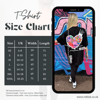 Load image into Gallery viewer, r.e.b.l Black Graphic Szabotage Collab Boxy Oversized T-Shirt
