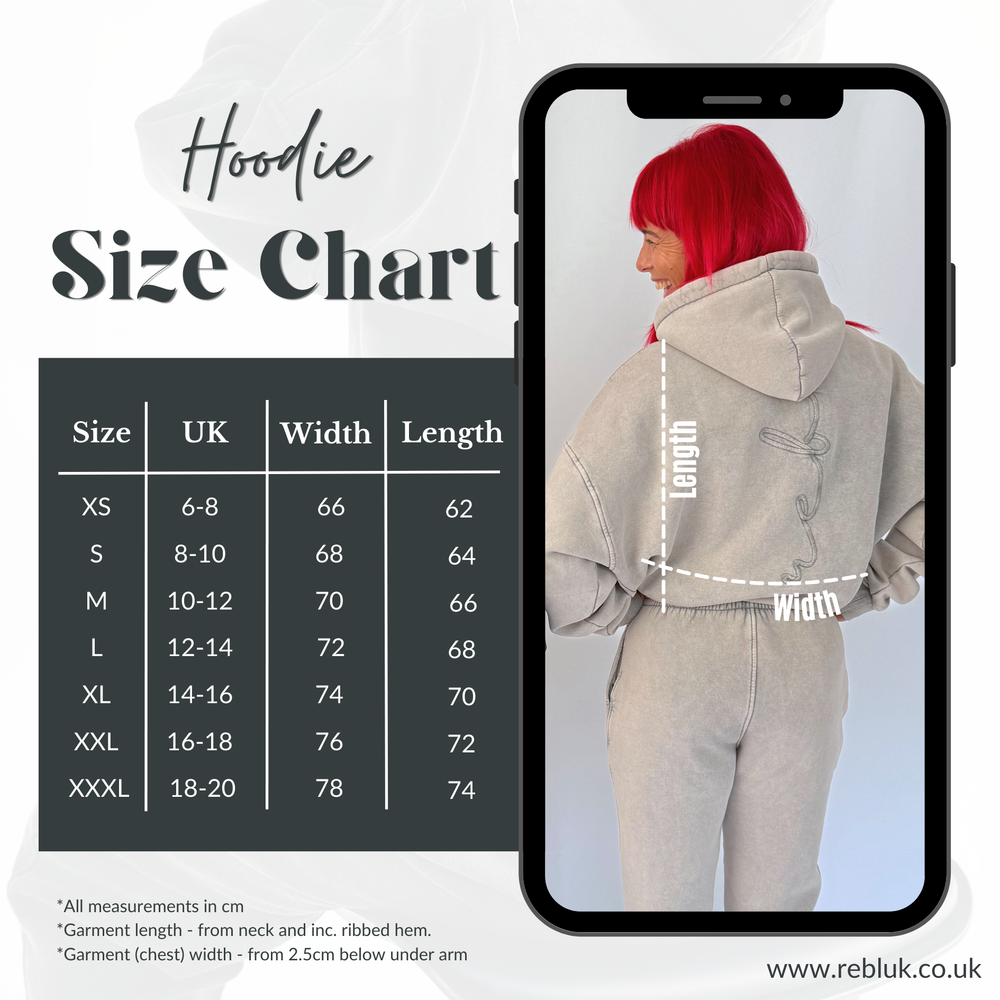 r.e.b.l Signature Cool Grey Acid Wash Luxe Hoodie