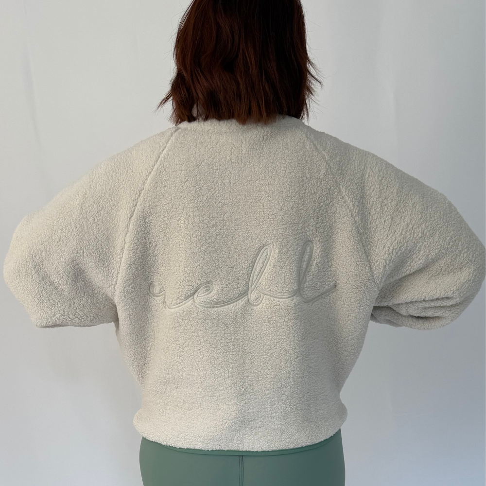 r.e.b.l Stone & Sage Full Zip Teddy Jacket