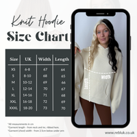 Load image into Gallery viewer, r.e.b.l Knit Hoodie in Stone

