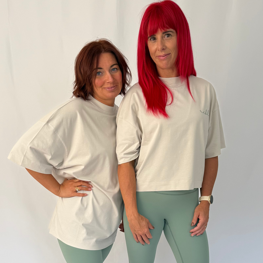 r.e.b.l Stone & Sage Crewneck 'Boxy Edit' Long T-Shirt