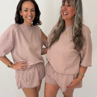 Load image into Gallery viewer, r.e.b.l Loop Back Cotton Sweatshirt in Washed Elderberry
