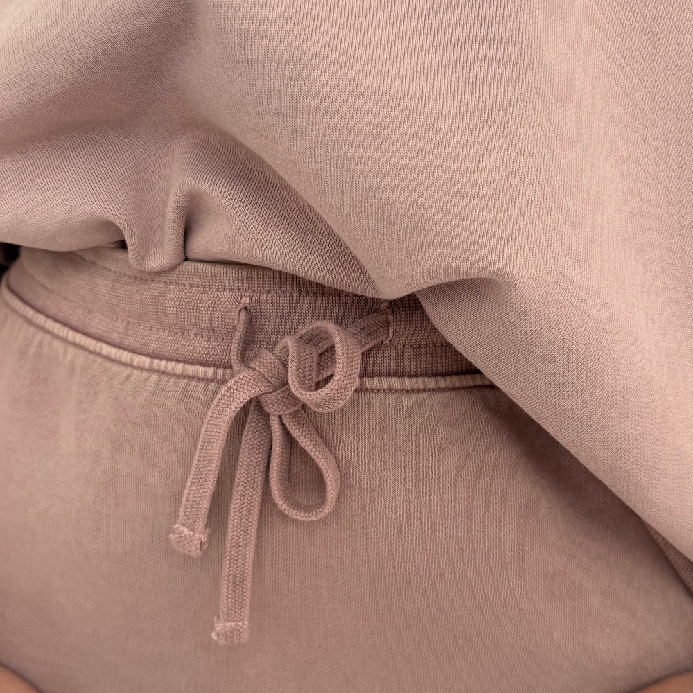 r.e.b.l Loop Back Cotton Long Skirt in Washed Elderberry