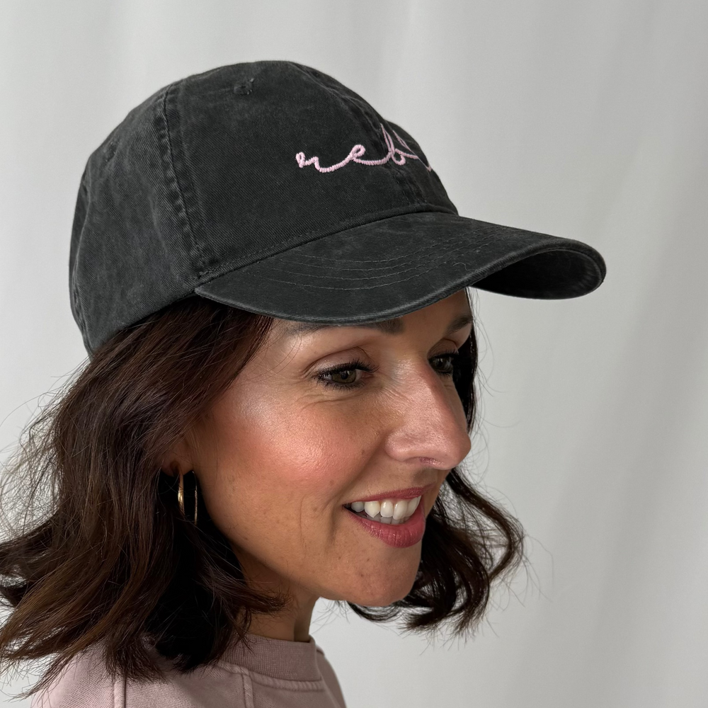 REBL 'OG Elderberry Logo' Cap in WASHED BLACK