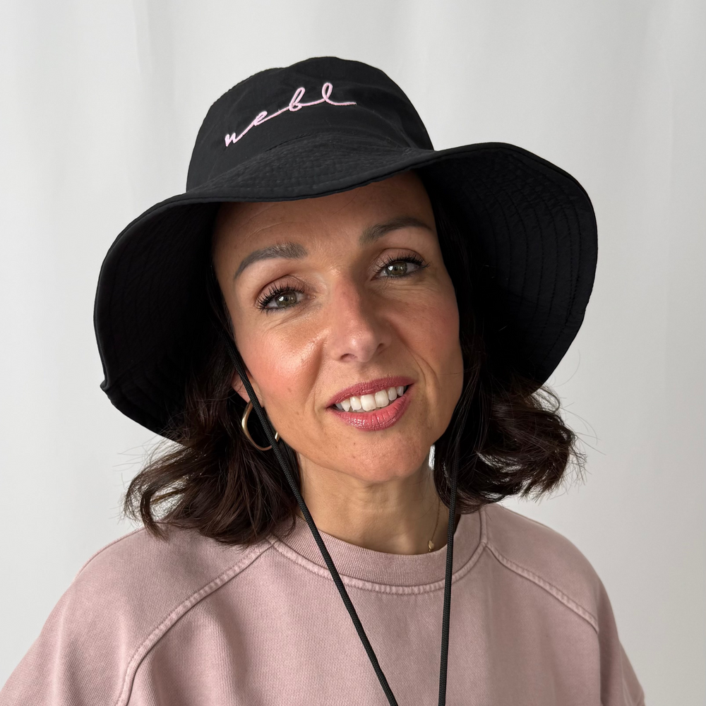 REBL 'OG Elderberry Logo' Bucket Hat in Black