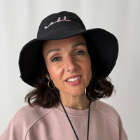 Load image into Gallery viewer, REBL 'OG Elderberry Logo' Bucket Hat in Black
