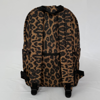 Load image into Gallery viewer, REBL Leopard Backpack with Elderberry Embroidered Logo
