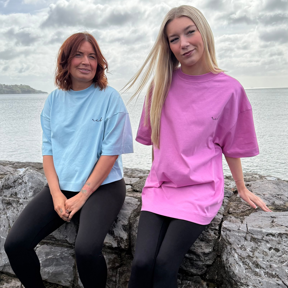 r.e.b.l Crocus Pink Crewneck 'Boxy Edit' T-Shirt