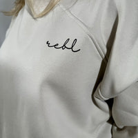 Load image into Gallery viewer, r.e.b.l Signature Luxe Stone Sweatshirt
