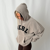 Load image into Gallery viewer, r.e.b.l Signature Ash Mocha Fleece Hoodie
