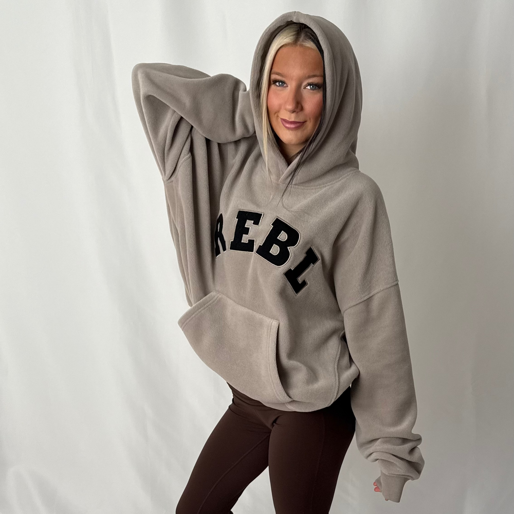 r.e.b.l Signature Ash Mocha Fleece Hoodie