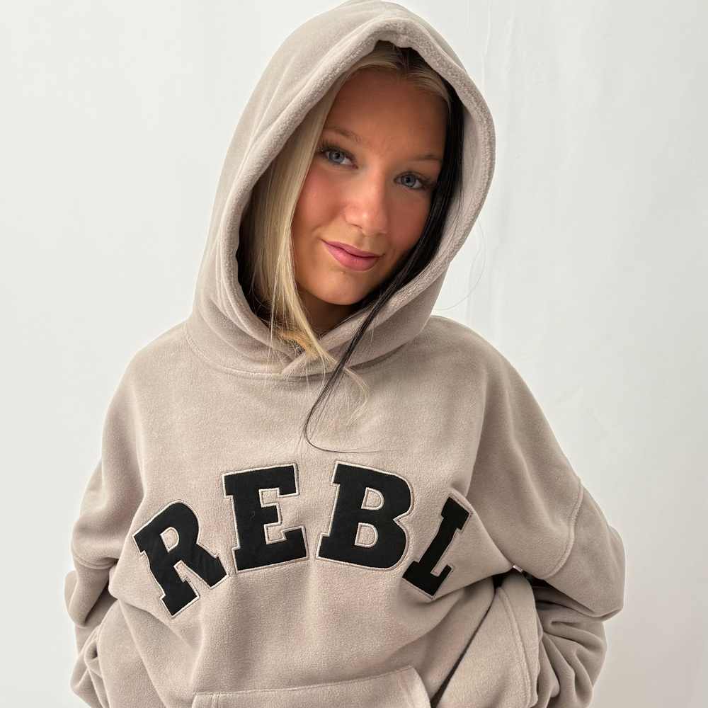r.e.b.l Signature Ash Mocha Fleece Hoodie