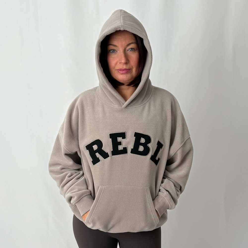 r.e.b.l Signature Ash Mocha Fleece Hoodie