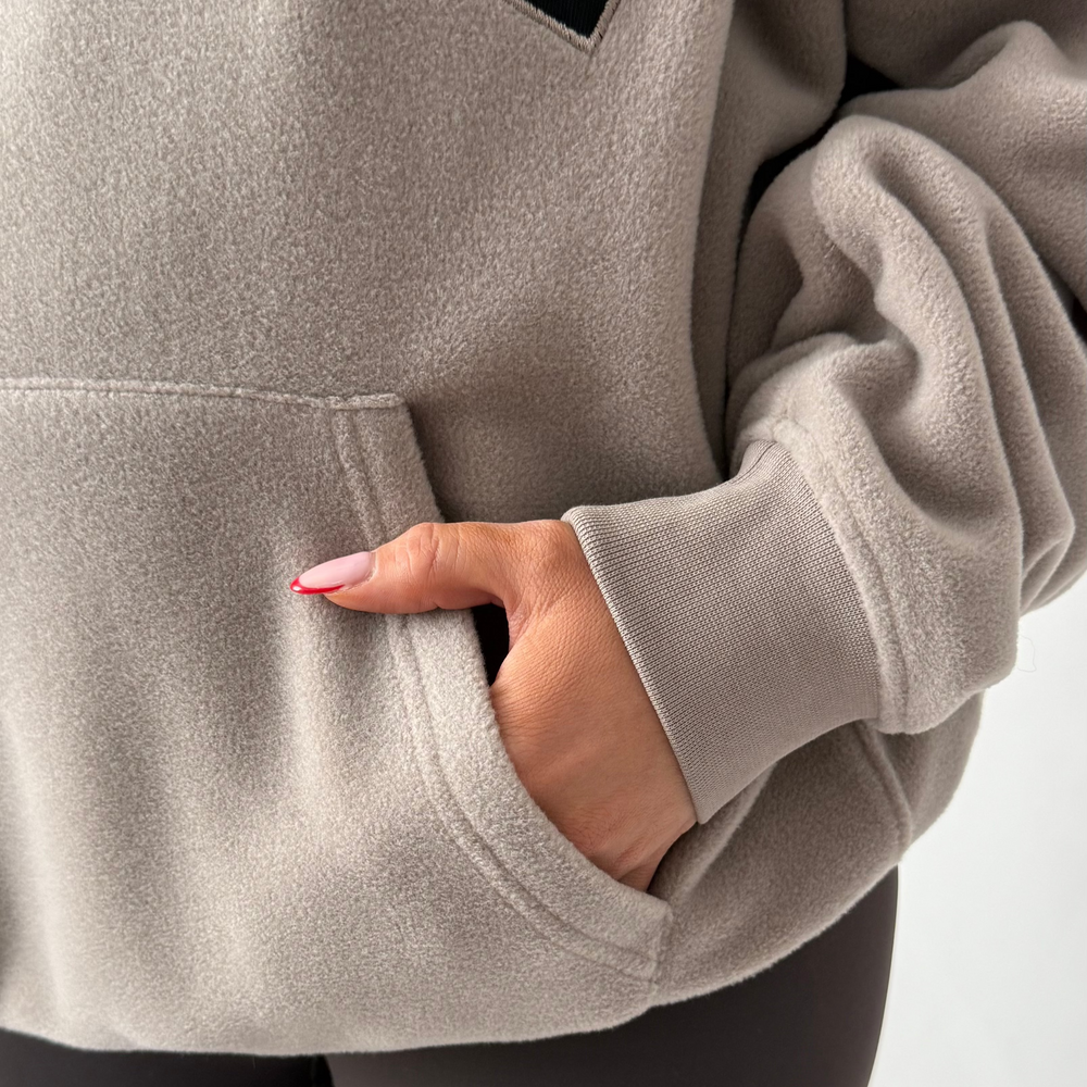 r.e.b.l Signature Ash Mocha Fleece Hoodie