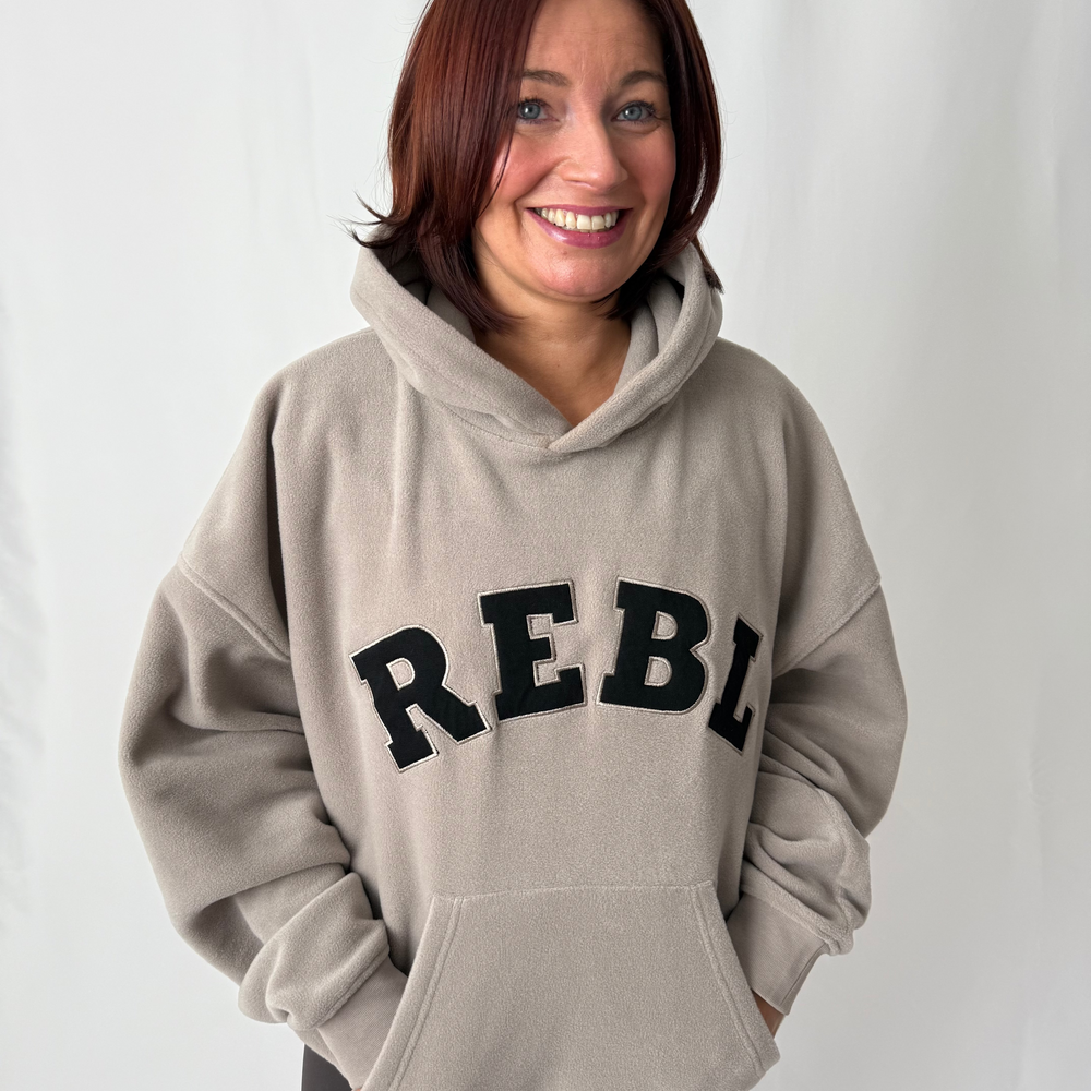 r.e.b.l Signature Ash Mocha Fleece Hoodie