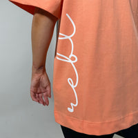Load image into Gallery viewer, r.e.b.l Coral Crewneck 'Boxy Edit' T-Shirt
