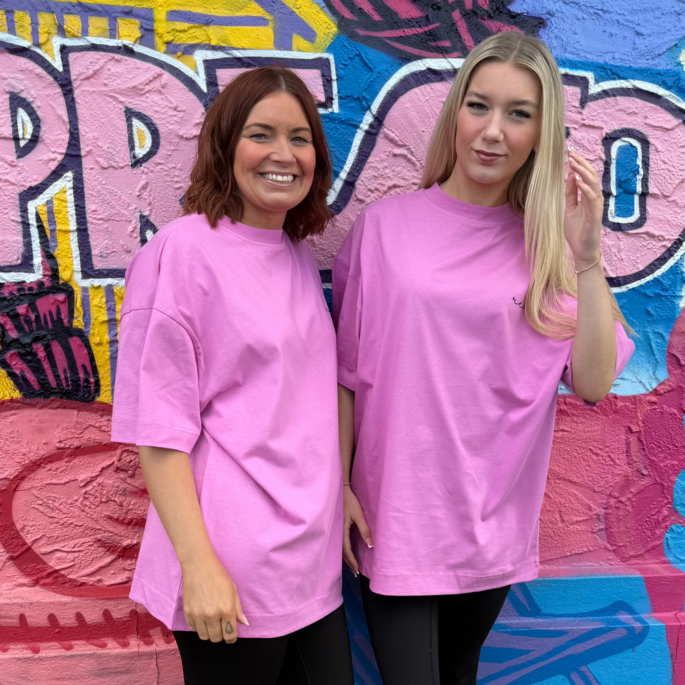 r.e.b.l Crocus Pink Crewneck 'Boxy Edit' T-Shirt