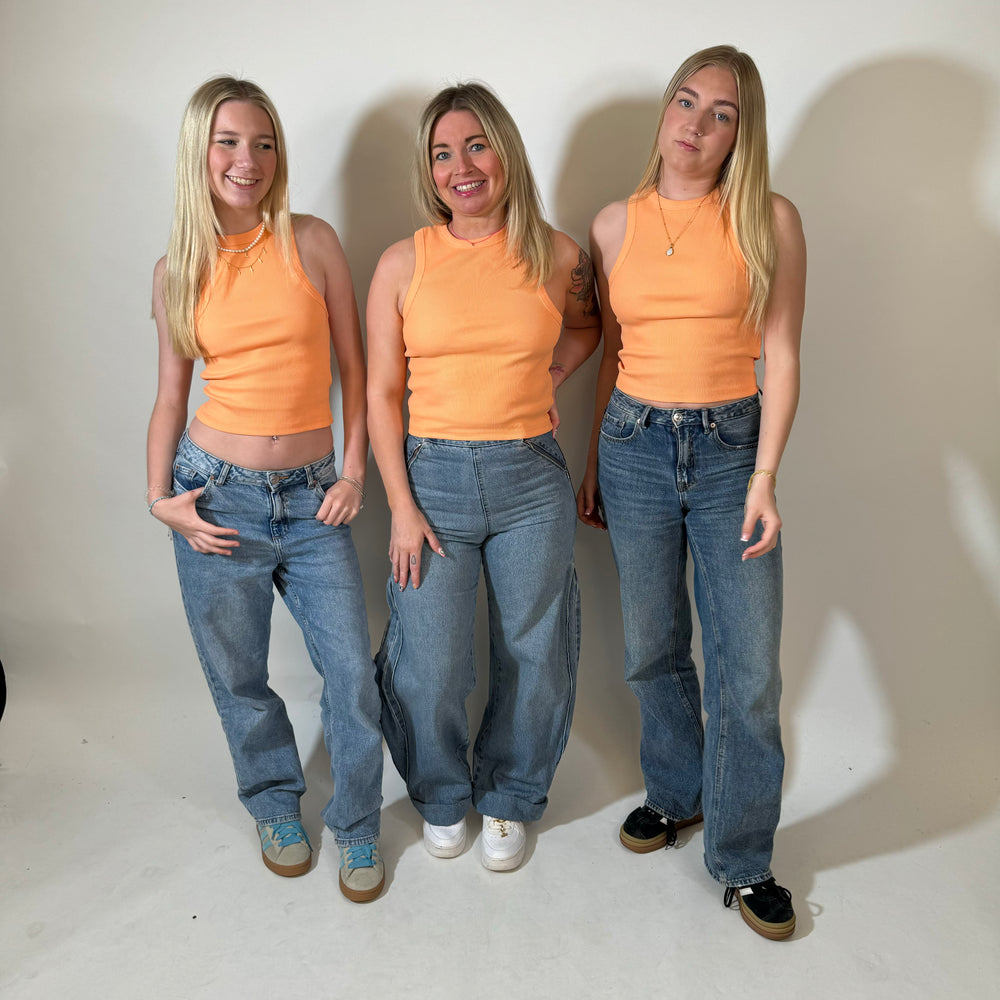 The r.e.b.l Racer's - Luxe Coral  Racerback Vest Top