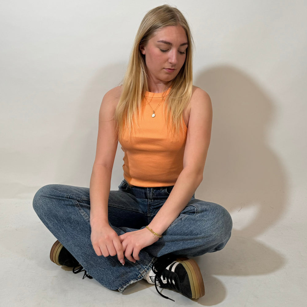 The r.e.b.l Racer's - Luxe Coral  Racerback Vest Top