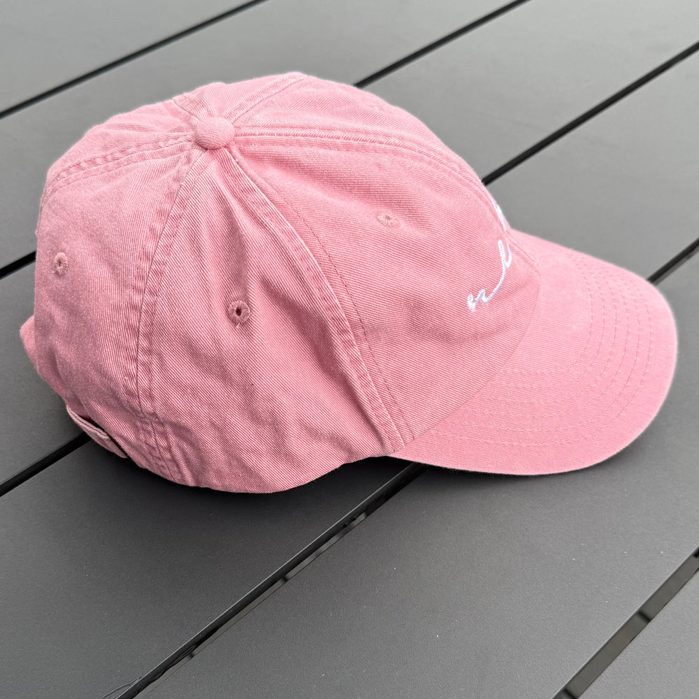 REBL 'OG Logo' Low Profile Cap in WASHED PINK