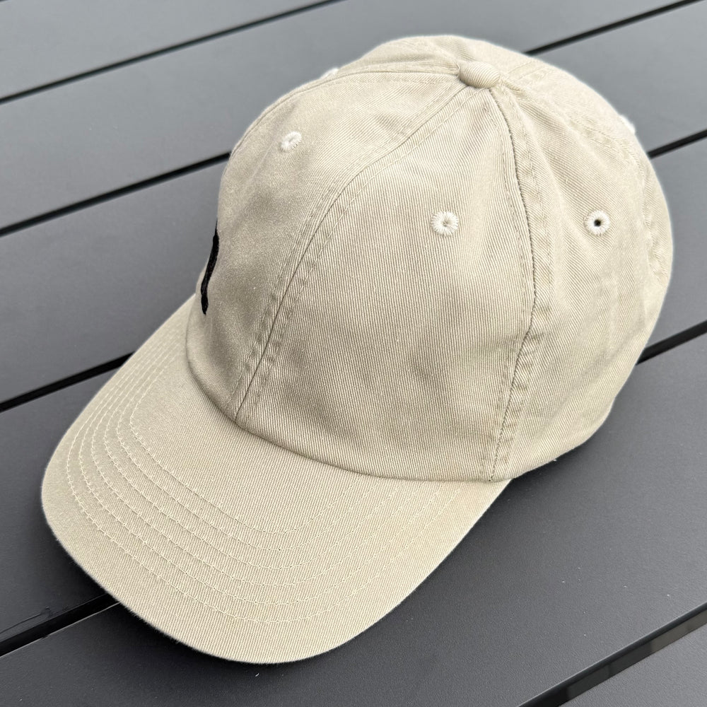 REBL 'University R Logo' Low Profile Cap in STONE