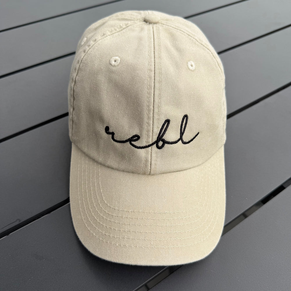 REBL 'OG Logo' Low Profile Cap in STONE