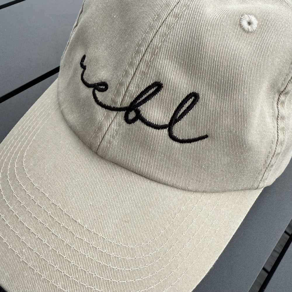 REBL 'OG Logo' Low Profile Cap in STONE