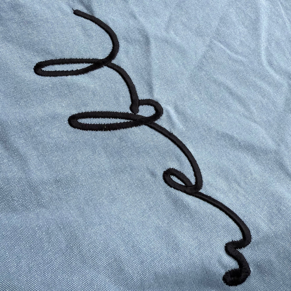 REBL 'OG Logo' TOTE BAG in WASHED BLUE