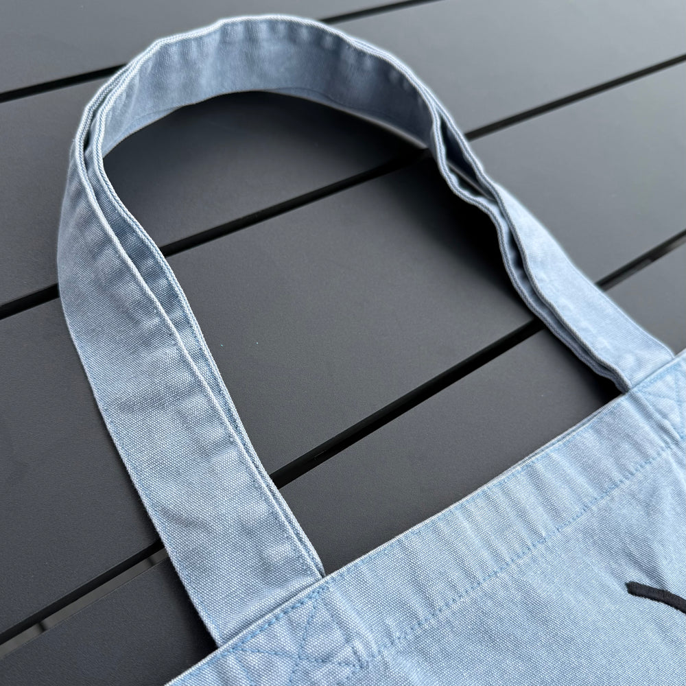 REBL 'OG Logo' TOTE BAG in WASHED BLUE