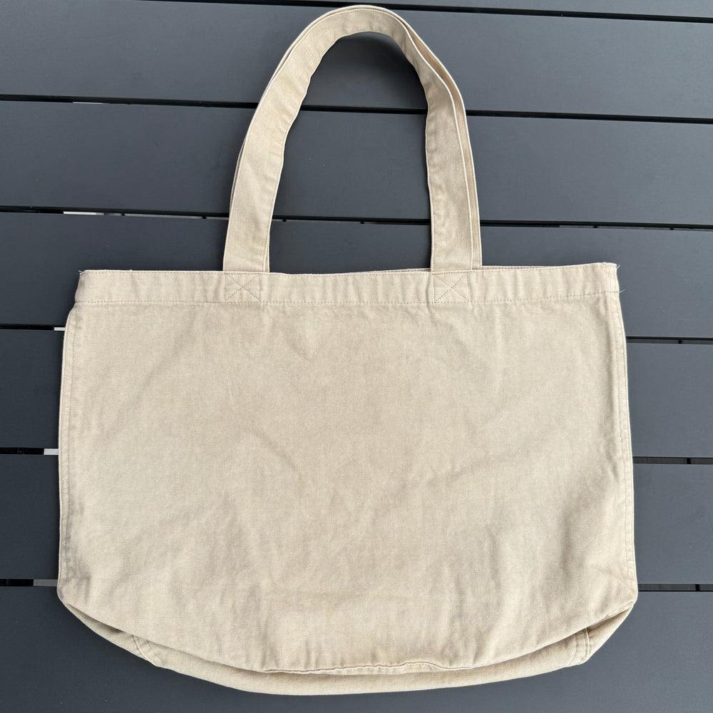 REBL 'OG Logo' TOTE BAG in STONE