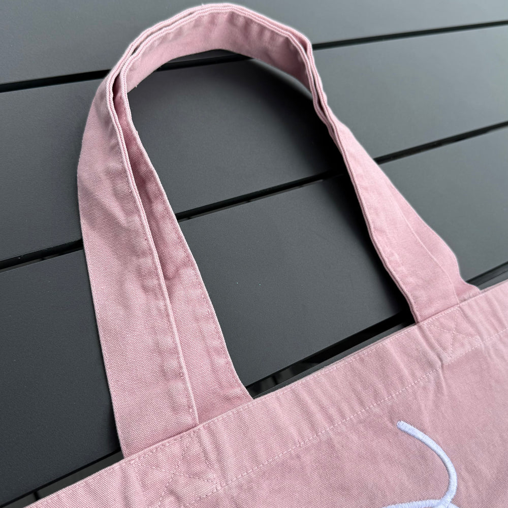 REBL 'OG Logo' TOTE BAG in WASHED PINK