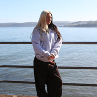 Load image into Gallery viewer, *** PRE ORDER ITEM *** r.e.b.l Signature Marl Grey Full Zip Luxe Hoodie
