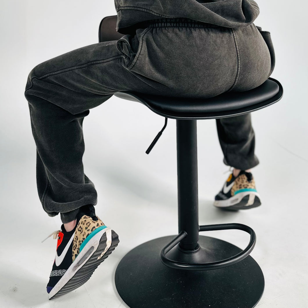 *** PRE ORDER ITEM *** r.e.b.l Signature Blackened Pearl Acid Wash Joggers