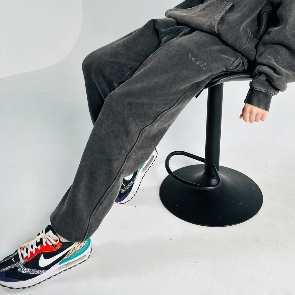 r.e.b.l Signature Blackened Pearl Acid Wash Joggers