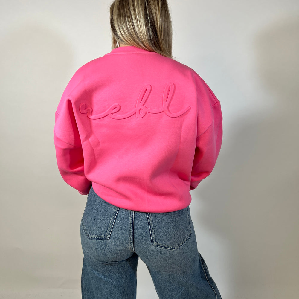 Bubblegum pink sweater deals