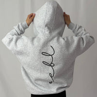 Load image into Gallery viewer, *** PRE ORDER ITEM *** r.e.b.l Signature Marl Grey Full Zip Luxe Hoodie
