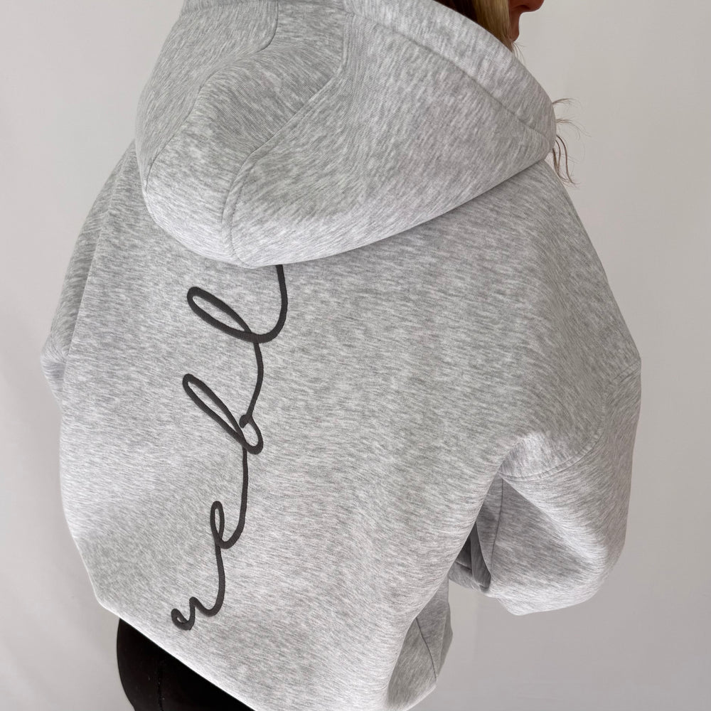 *** PRE ORDER ITEM *** r.e.b.l Signature Marl Grey Full Zip Luxe Hoodie