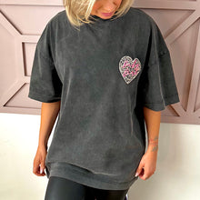 Load image into Gallery viewer, r.e.b.l Acid Wash Grey Baby Girl Oversized Tee
