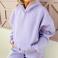 Load image into Gallery viewer, r.e.b.l Signature Lilac Luxe Hoodie
